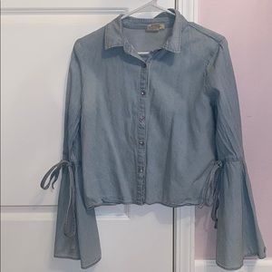 Jean style long sleeve shirt
